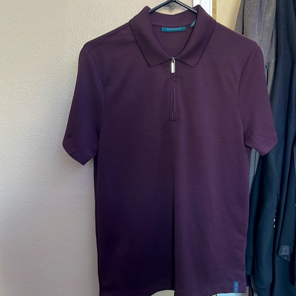 Dark purple, Perry Ellis polo t-shirt